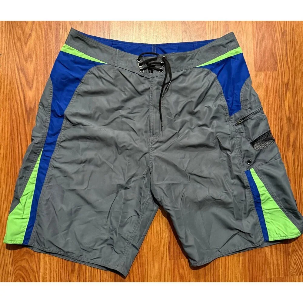Vtg Volcom Modtech Slider Board Shorts Mens 38 10